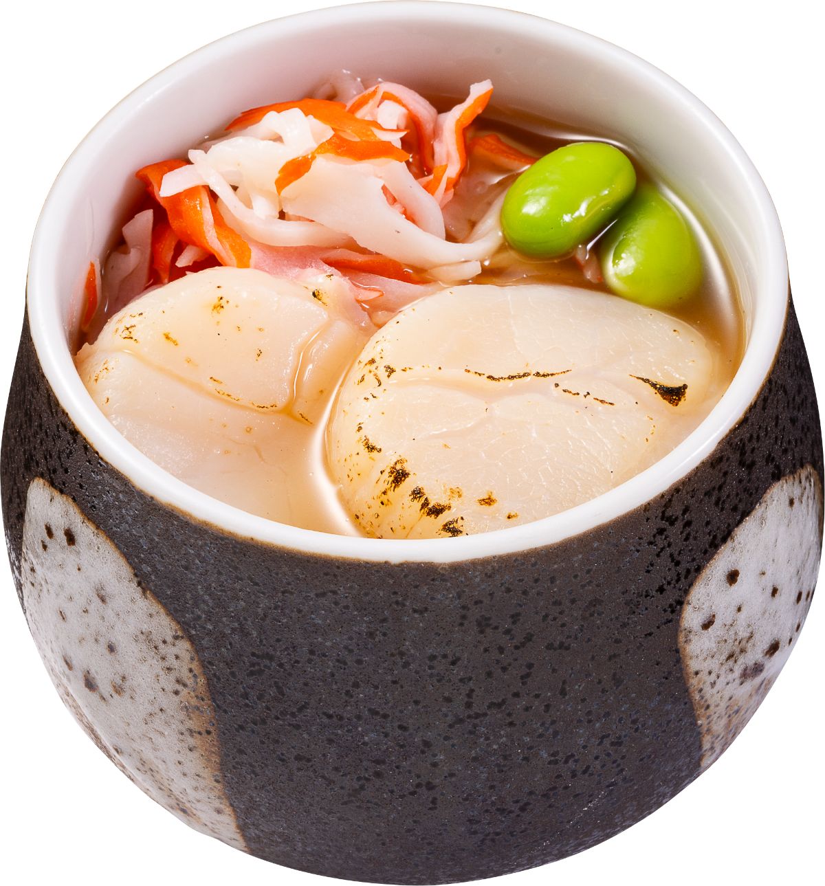 店内仕込「北海道オホーツク海産 ほたて炙りの茶碗蒸し」（363円）