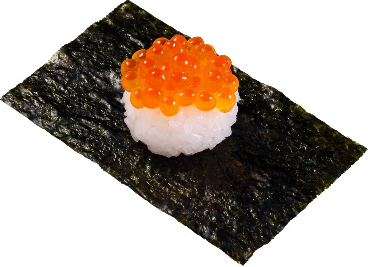 「北海道産 いくら包み」（1貫110円）