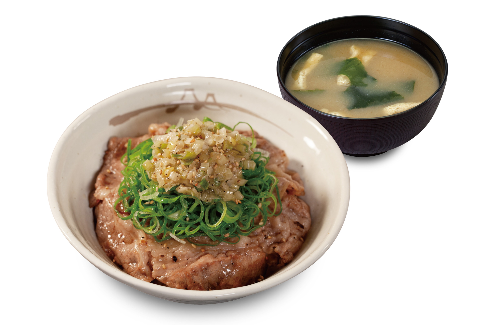 ネギ塩牛焼肉丼