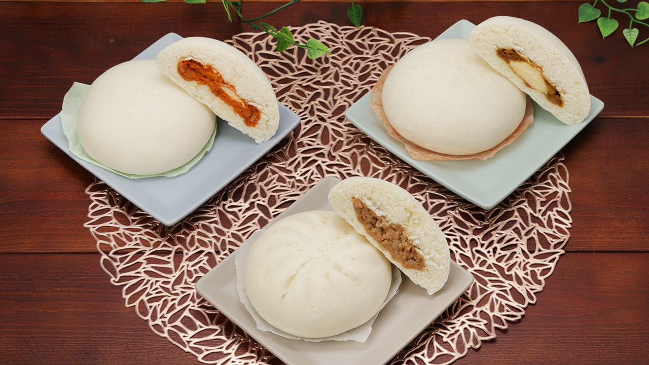 ローソンストア100の9月後半の新商品「大きな中華まん」シリーズ