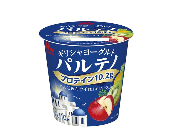 森永乳業「ギリシャヨーグルト パルテノ りんご＆キウイmixソース入」
