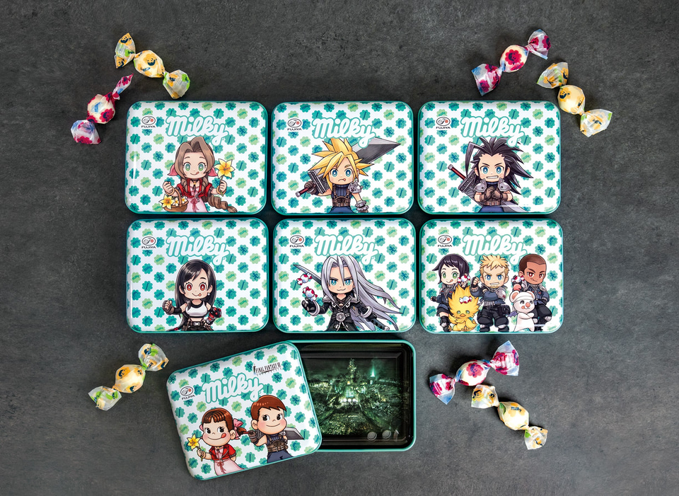 不二家「ファイナルファンタジーVIIエバークライシス」コラボのケーキ