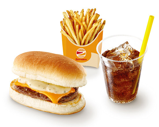 セット「絶品チーズバーガー」（690円）