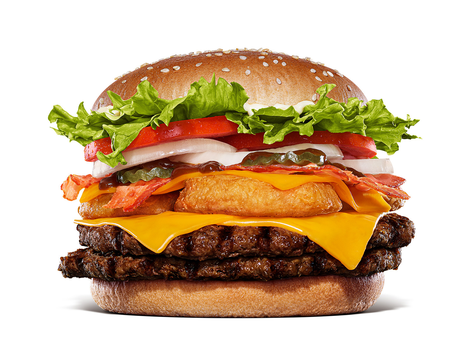 「デラオニ ダブルビーフバーガー」（単品 1490円/セット 1790円）