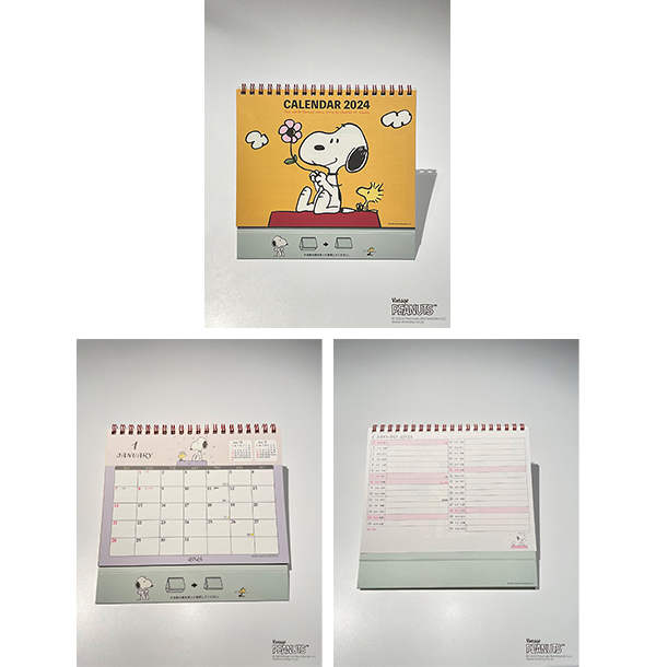 「スヌーピー卓上カレンダー」（880円）