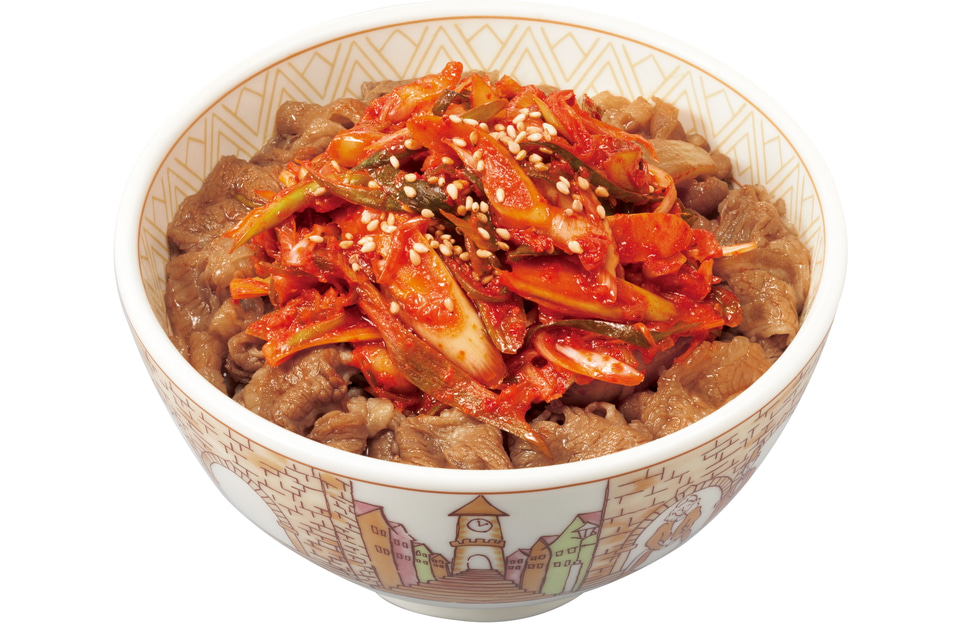 すき家、シャキ辛旨い「ねぎキムチ牛丼」復活 - グルメ Watch