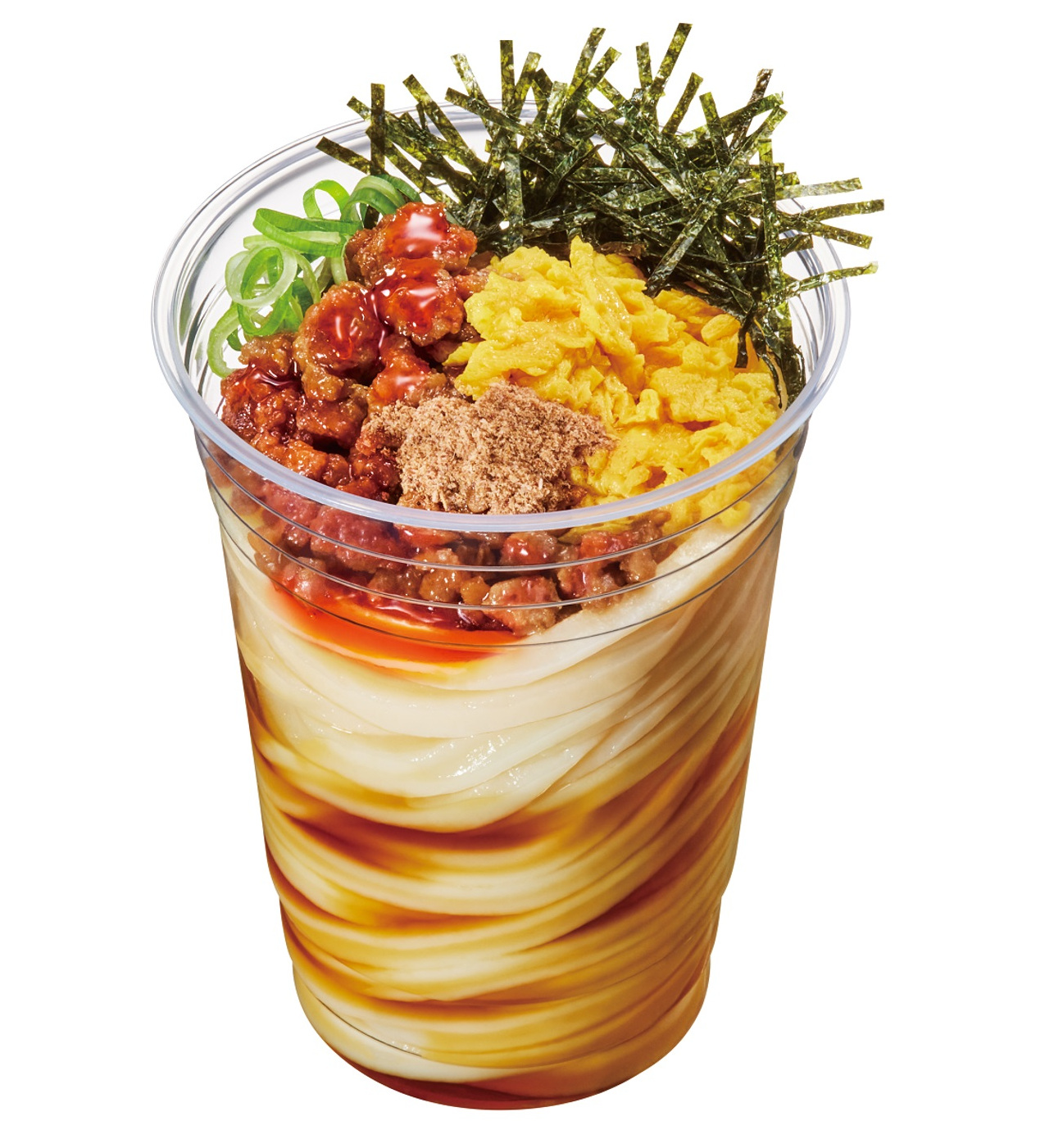 「ピリ辛肉そぼろぶっかけうどん」（490円）