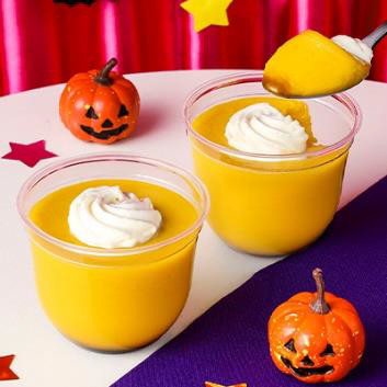 「かぼちゃの濃厚プリン」（259円）