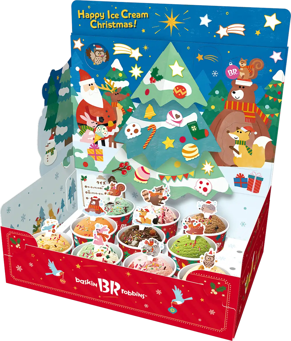 仕掛け付きの外箱も楽しいパーティーセット。画像はレギュラーサイズ