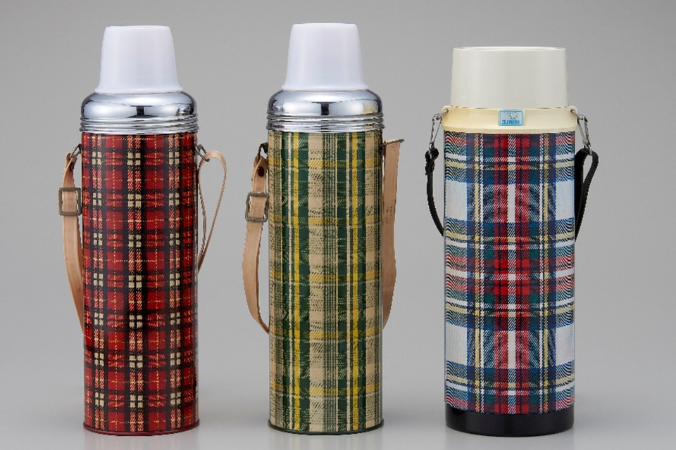 象印マホービン、昭和レトロな“チェック柄”のステンレスボトル発売
