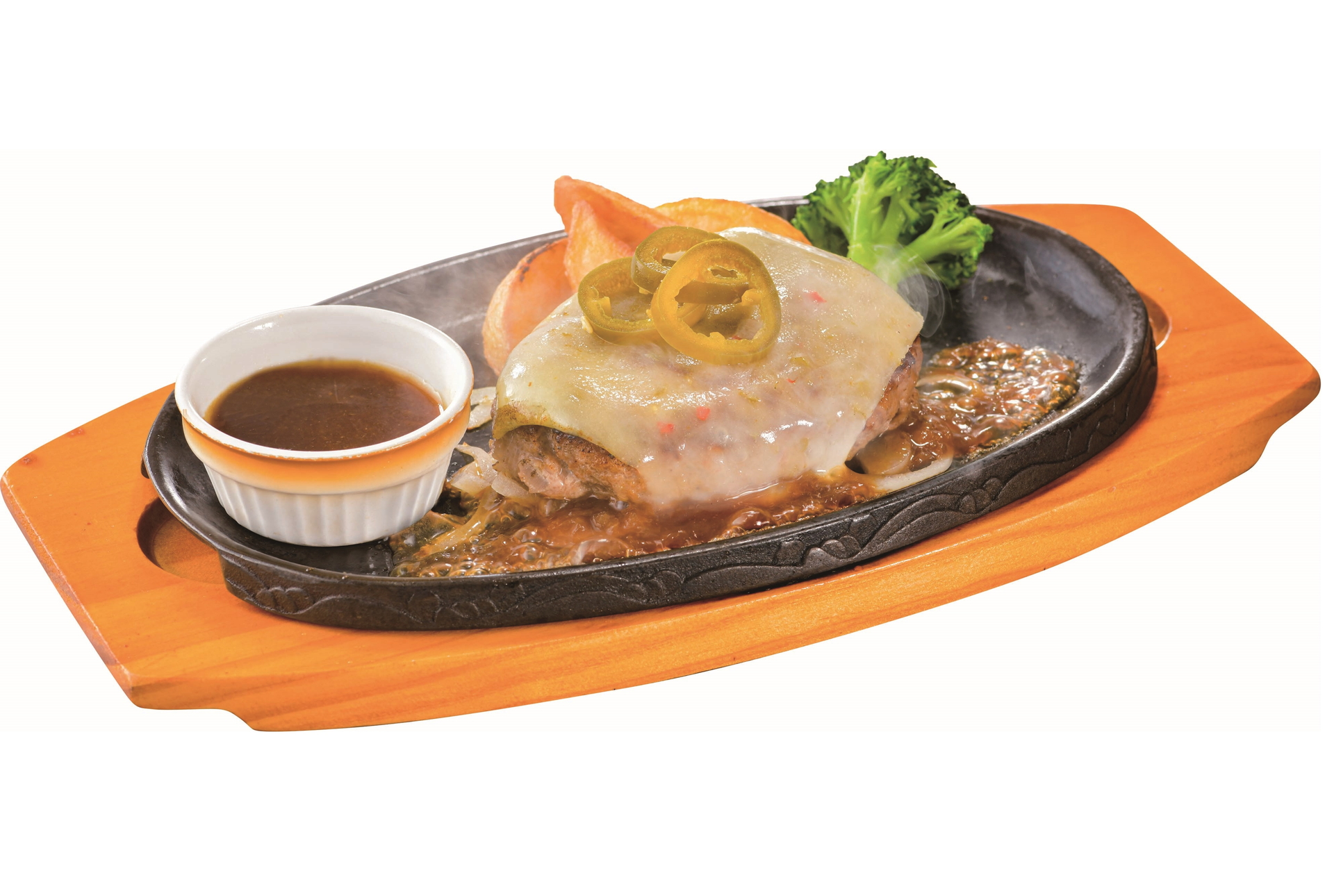 「ペッパージャック チーズinハンバーグ」（1078円）