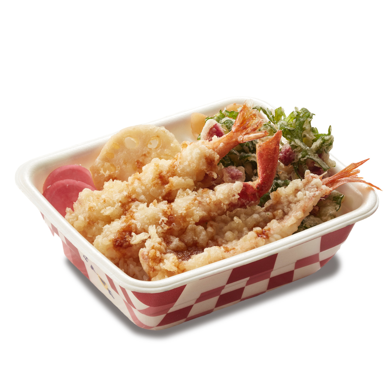 「かにと海老の冬天丼弁当（お新香付）」920円