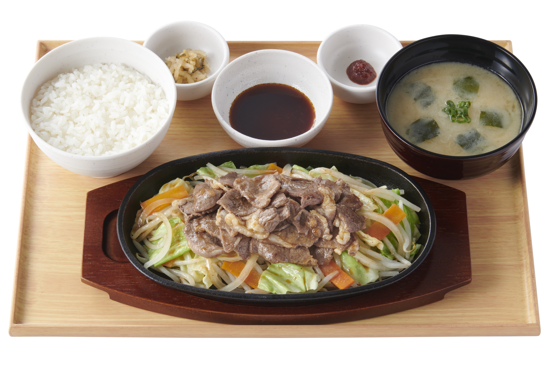 「野菜とラムのジンギスカン定食」（1190円）