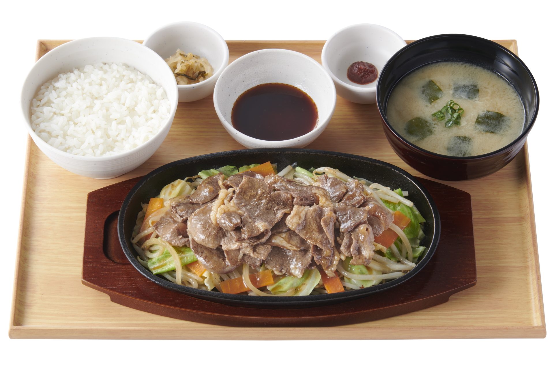 「野菜とラムのジンギスカン定食（ラム肉1.5倍）」（1590円）