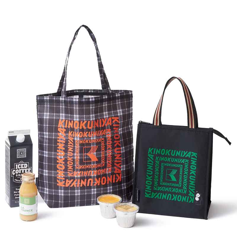 「チェック柄トート＆パンダの保冷・保温バッグ」