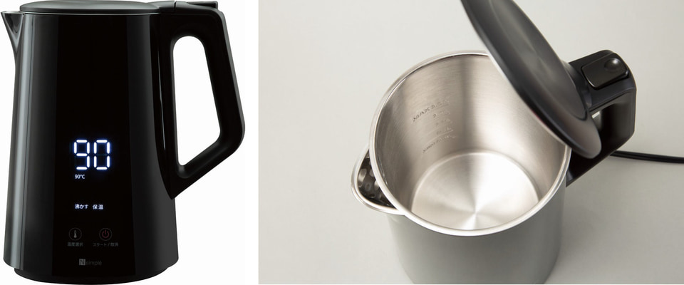 ニトリ×エディオン、電気ドリップケトル/スチームオーブン