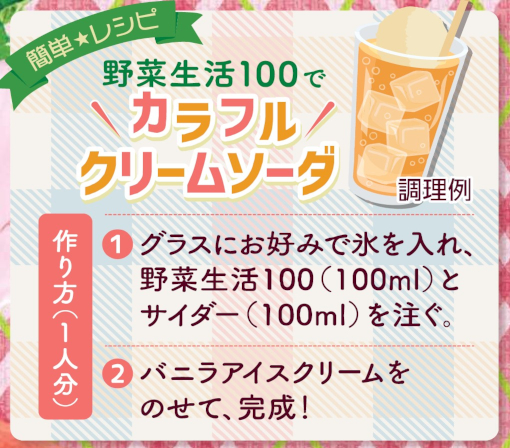 カラフルクリームソーダ