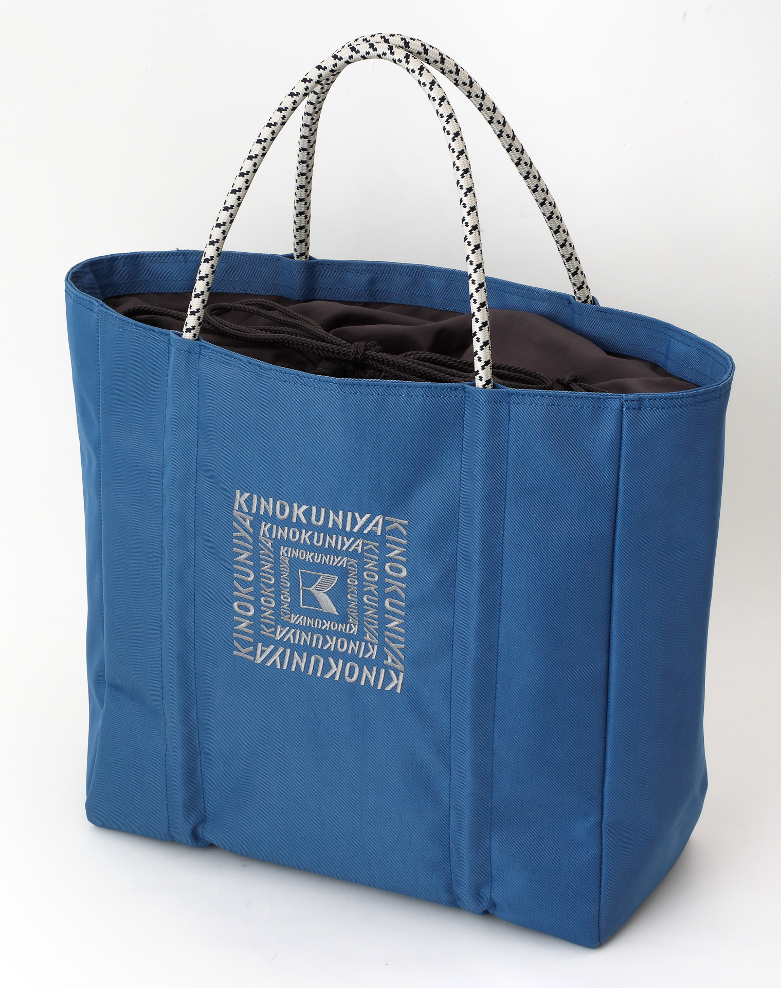 紀ノ国屋 ロープハンドル保冷バッグ（ブルー）