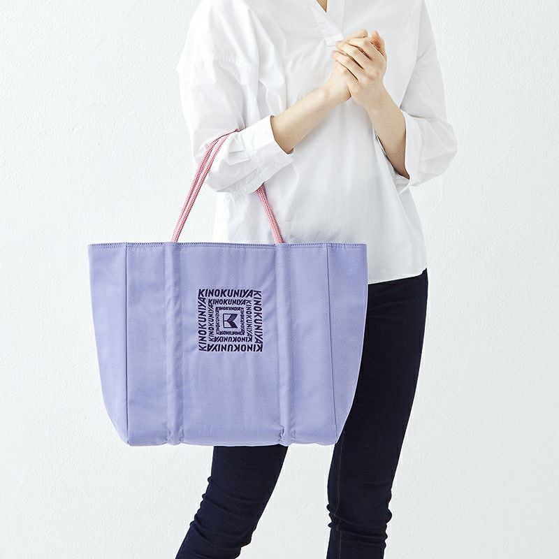 紀ノ国屋 ロープハンドル保冷バッグ（パープル）