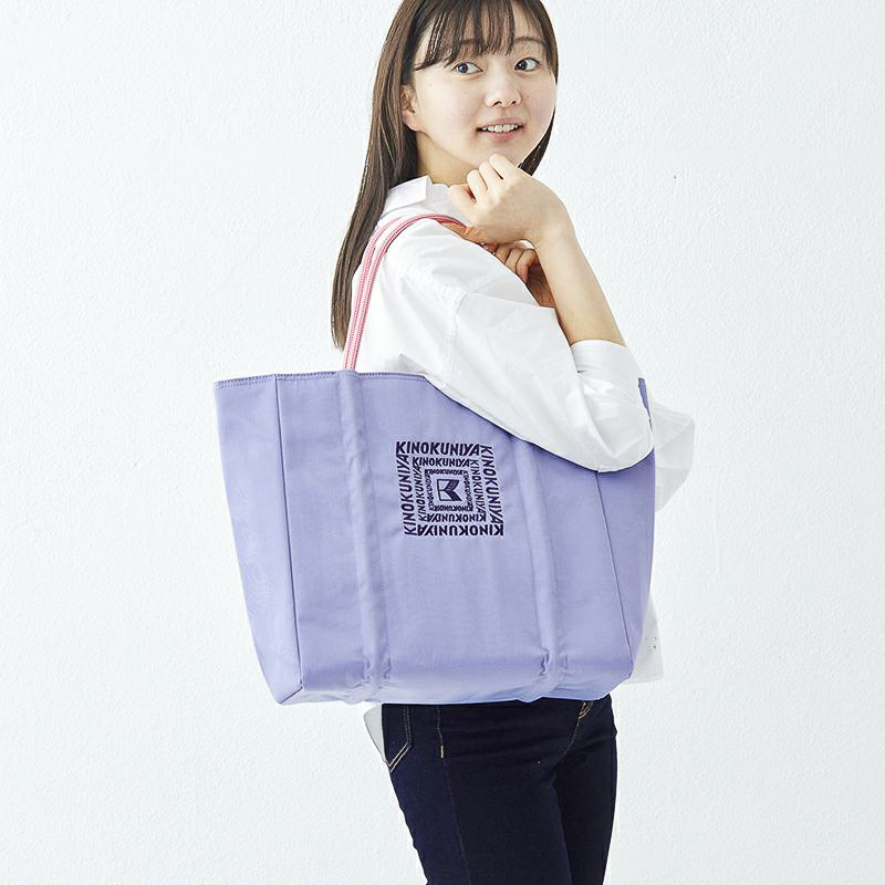 紀ノ国屋 ロープハンドル保冷バッグ（パープル）