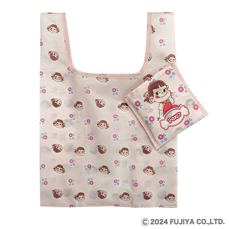 不二家「ペコちゃん」デザインのエコバッグ/ポーチなど郵便局で発売