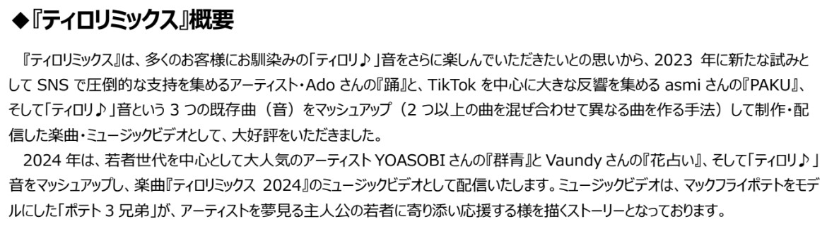 「ティロリミックス」概要