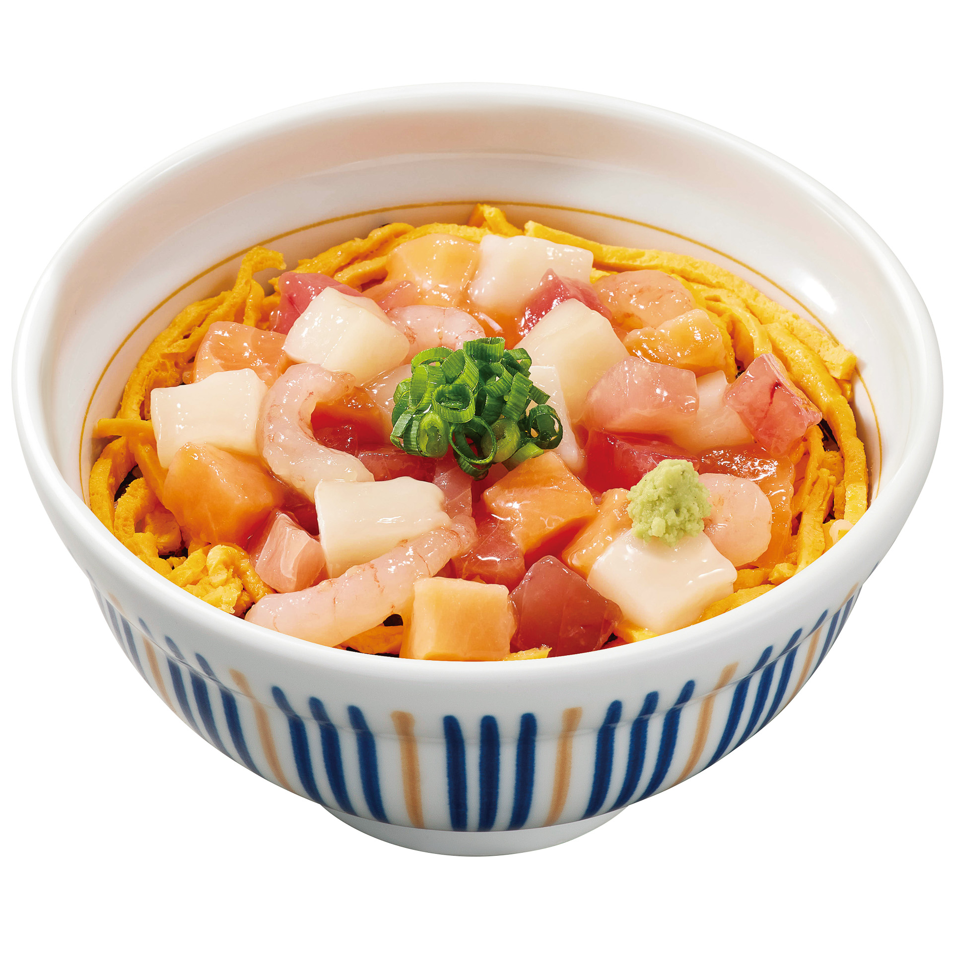 「海鮮ちらし丼」（並盛 690円）