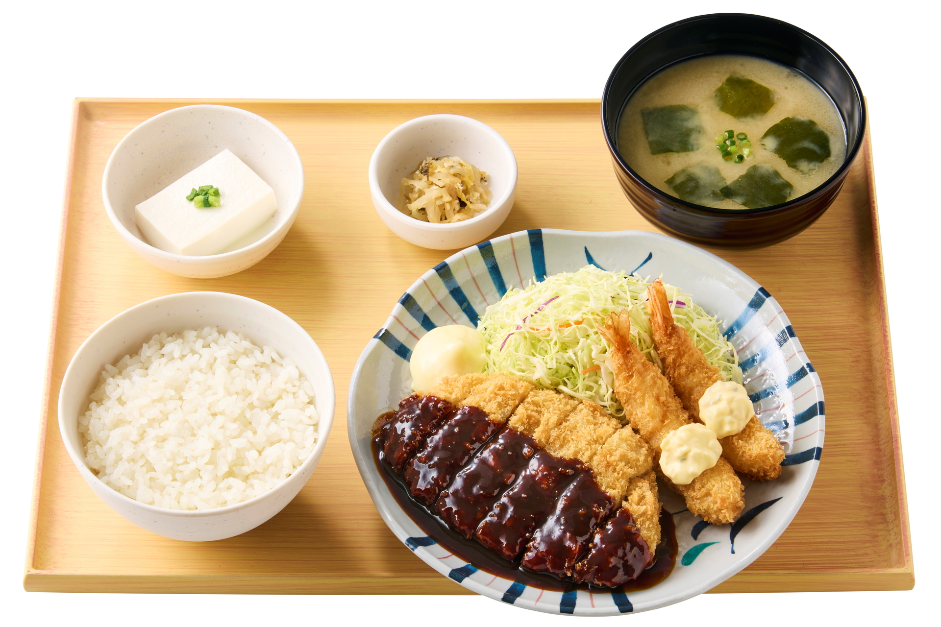 ～名古屋の味～味噌かつとエビフライの定食