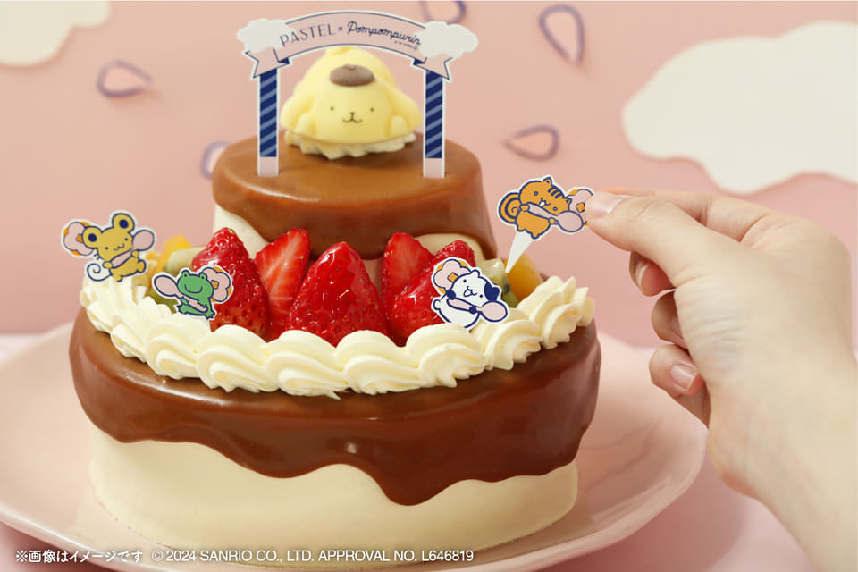 パステル「ポムポムプリン」コラボのケーキ/プリン/シフォンなど発売
