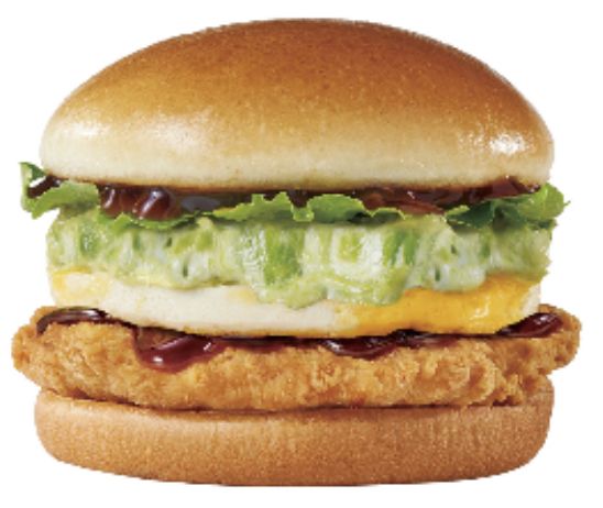 「てりアボエッグチキンフィレバーガー」（単品810円）
