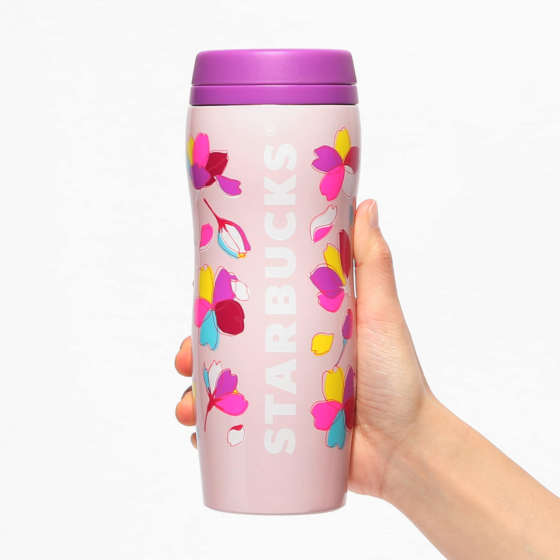 「SAKURA2024カーヴドステンレスボトルカラフルペタル355ml」（4600円）