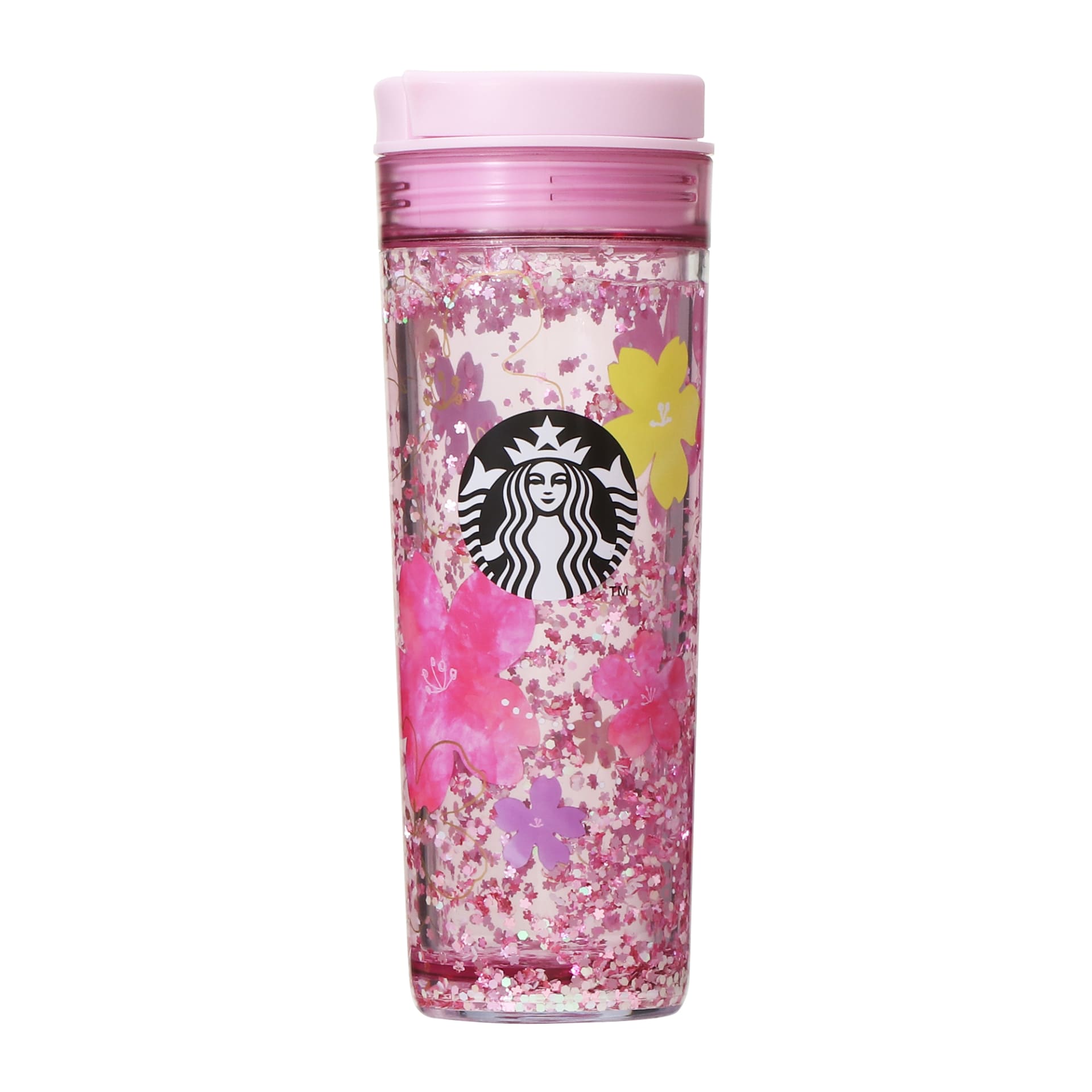 「SAKURA2024ウォーターインタンブラーピンクグリッター473ml」（2500円）