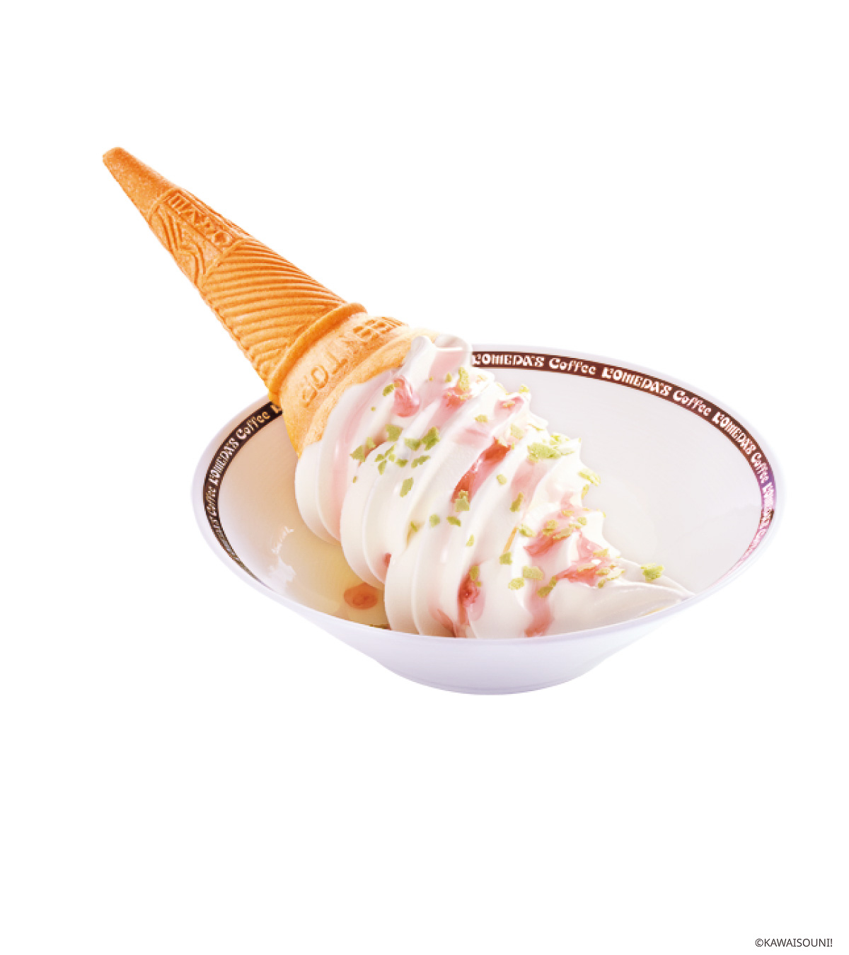 「桜舞う おぱんちゅうさぎのソフトクリーム」（650円～730円）