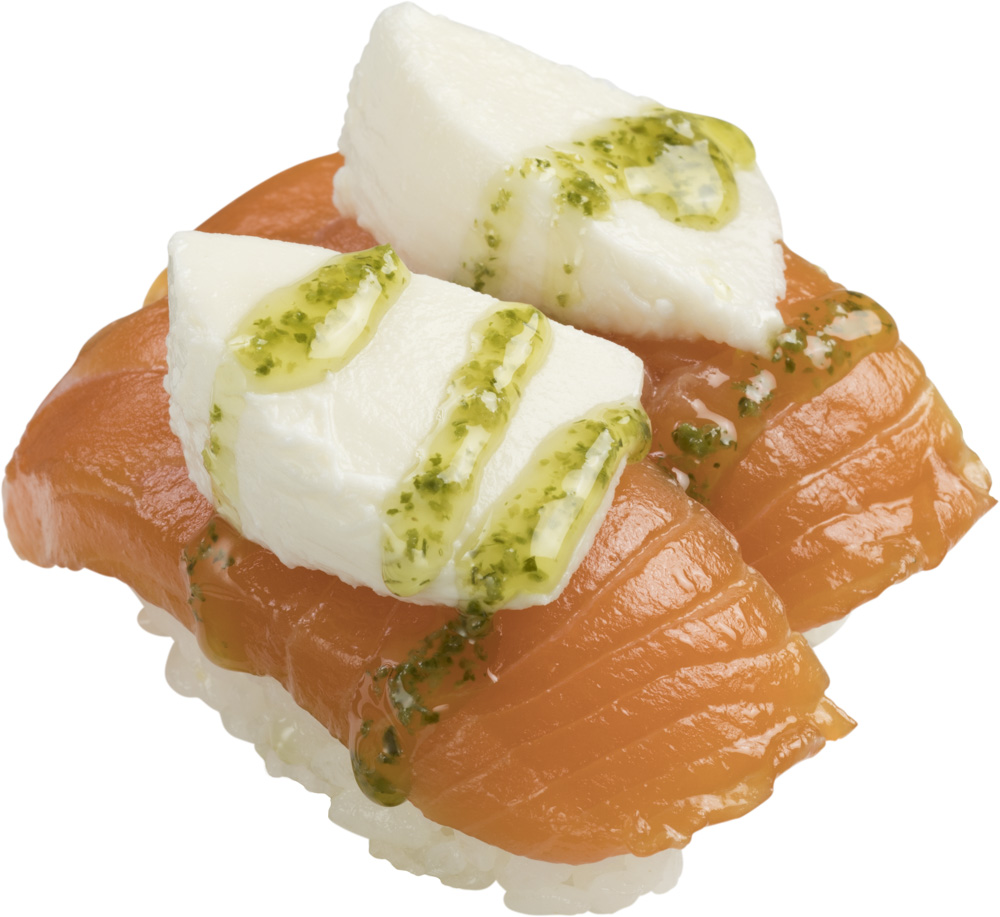 「サーモンバジルモッツァレラ」（180円/190円/210円）