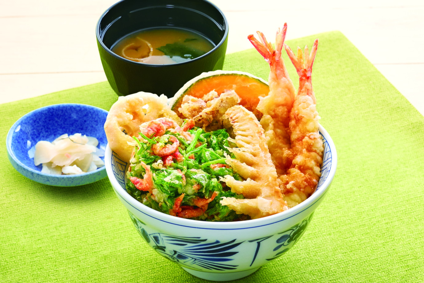 季節の特上天丼