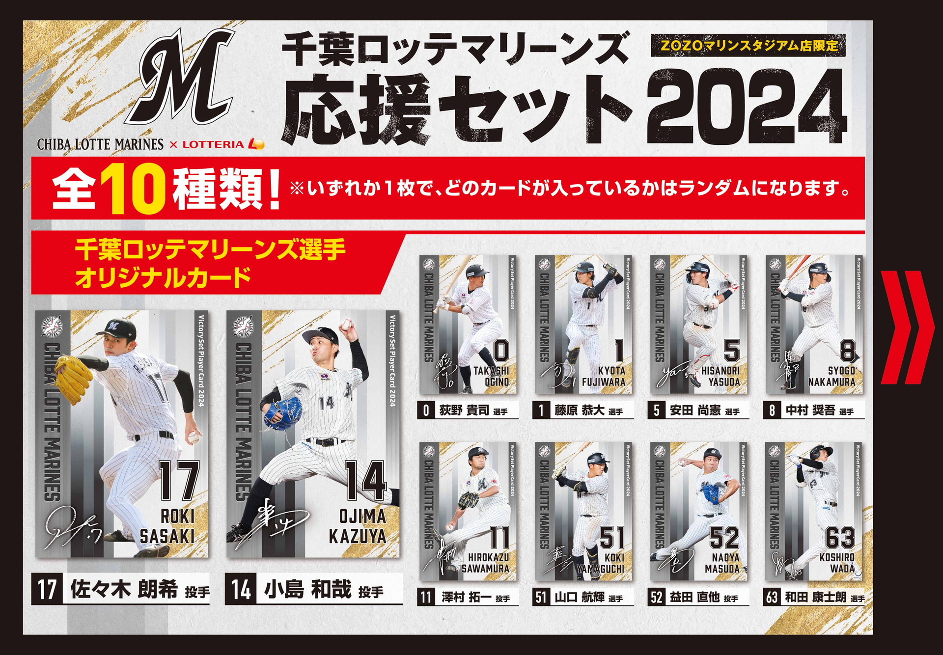 千葉ロッテマリーンズ選手オリジナルカード