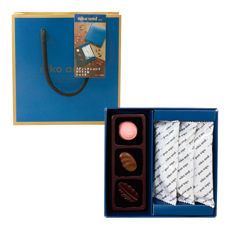 「ニコアンド スティックショコラホワイト＆ショコラ」（860円）
