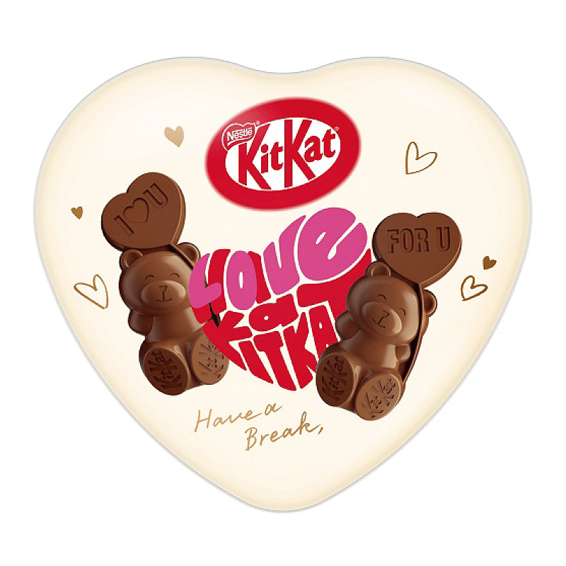 「キットカットハートフルベアー ハート缶 ホワイトデー」（1512円）
