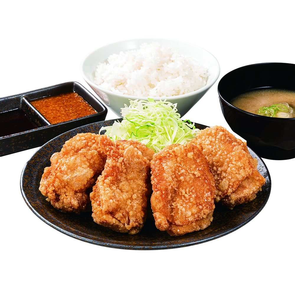 「からやま定食（4個）」（594円）