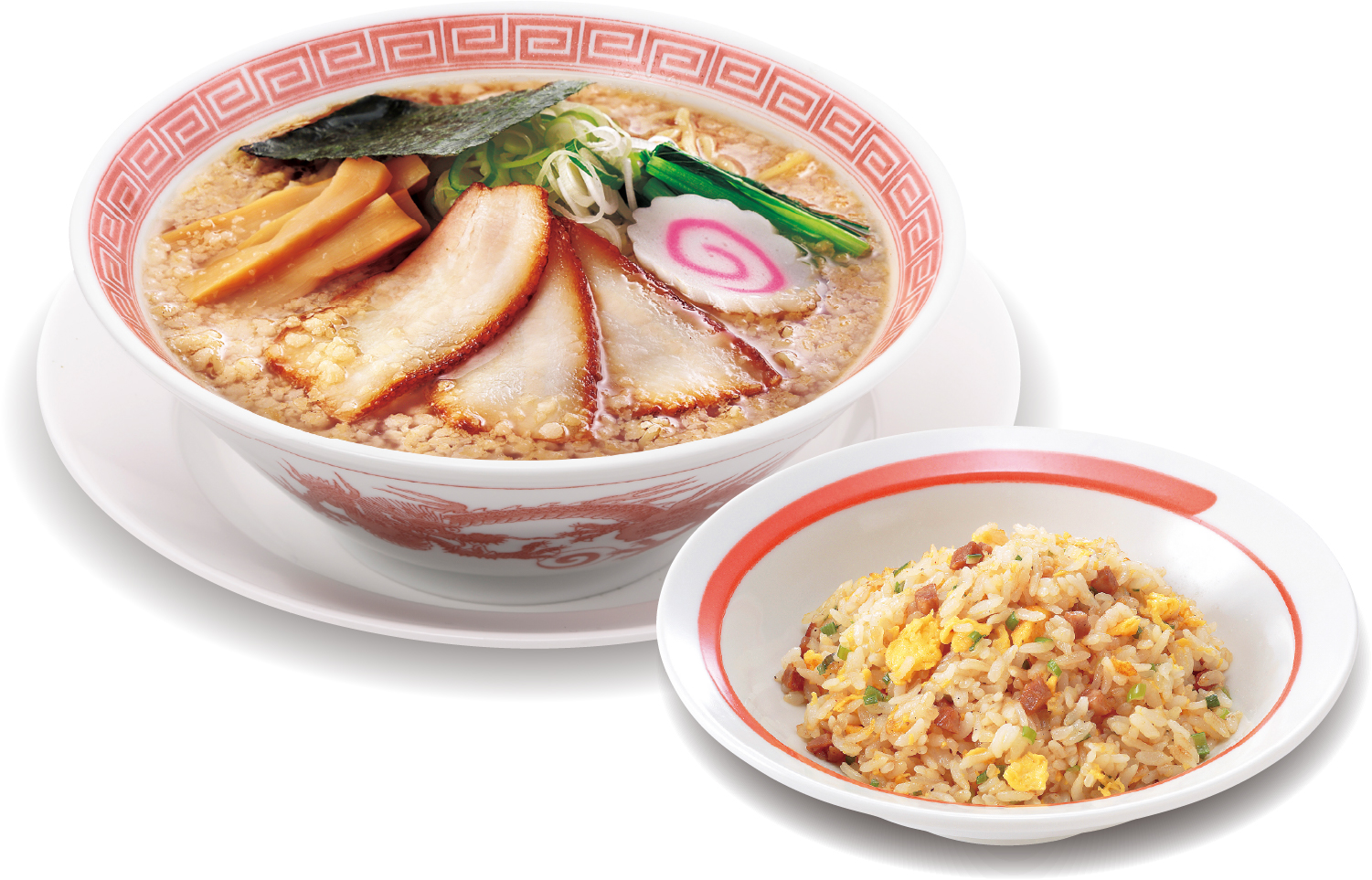 「背脂中華そばセット」（890円）