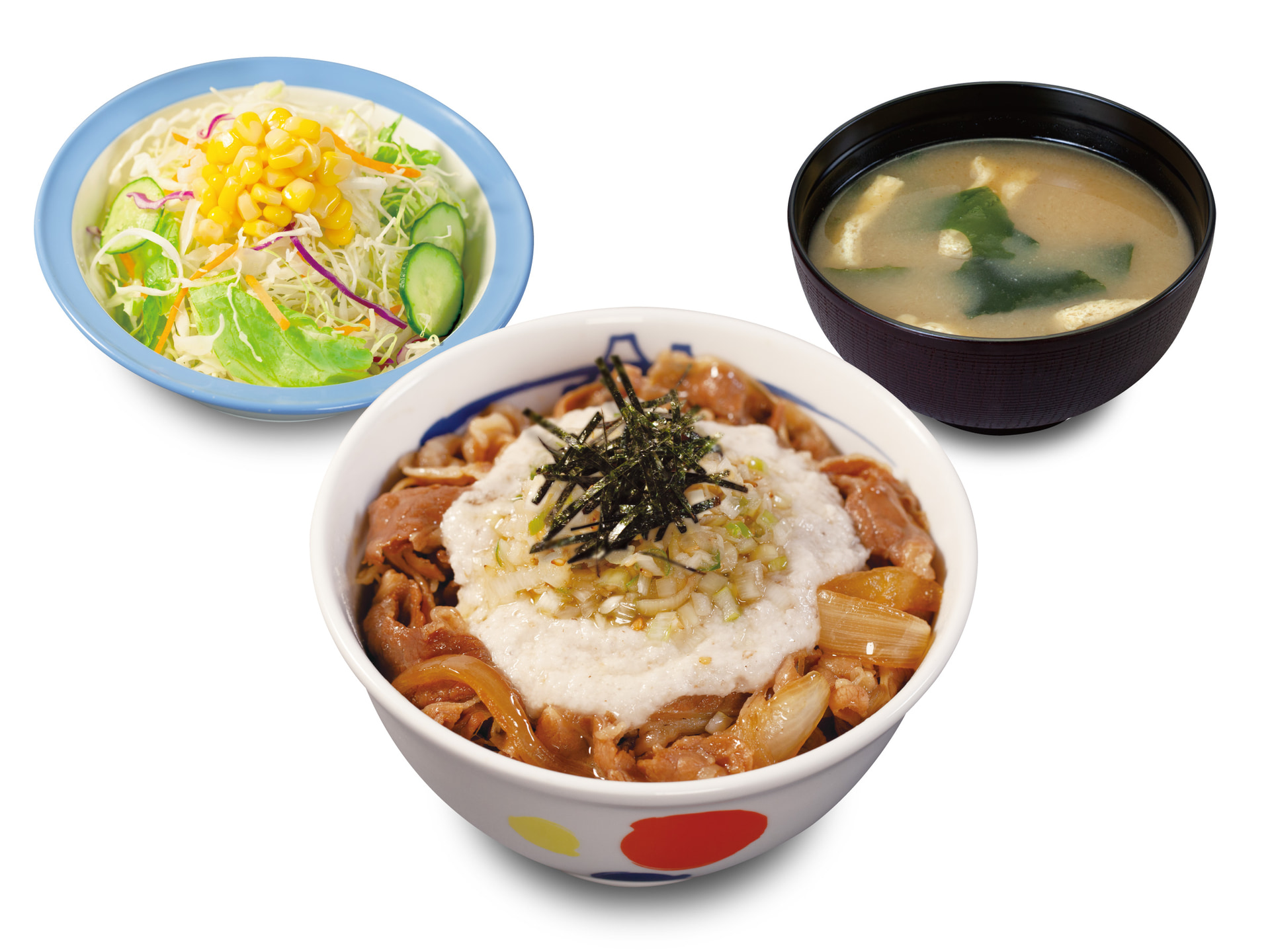 ネギとろろ牛めしランチ