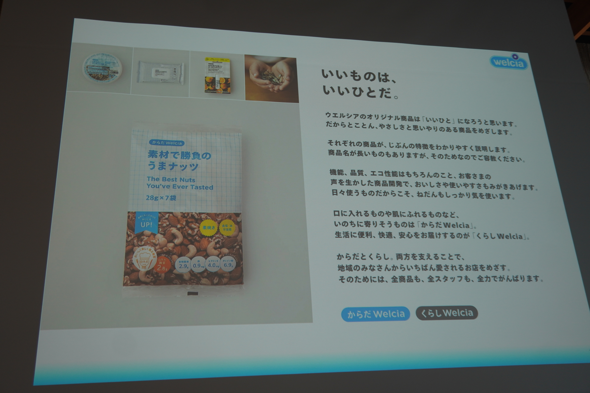 ウェルシアのプライベートブランド「からだWelcia」「くらしWelcia」