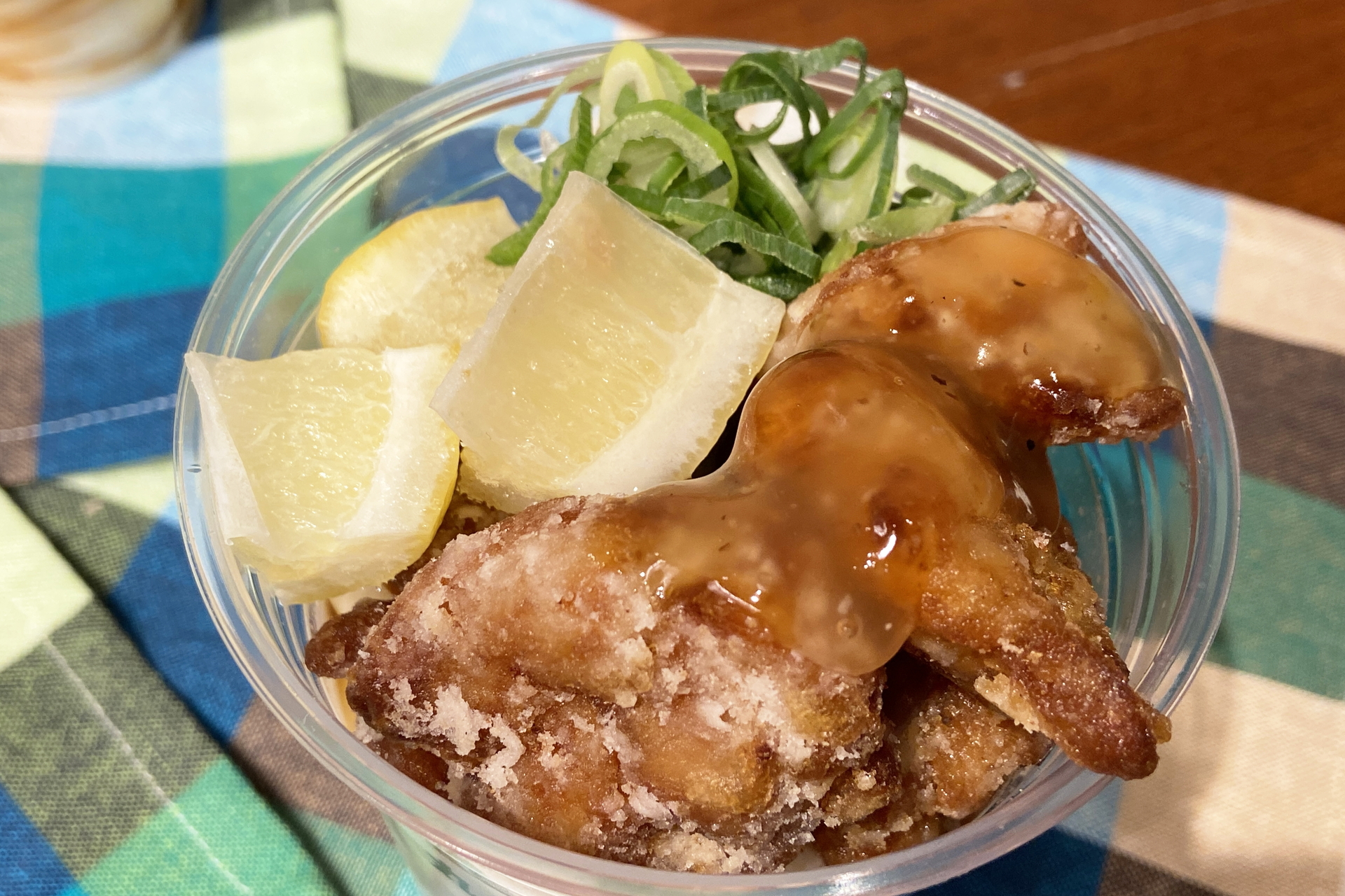 鶏から塩レモンシェイクうどん