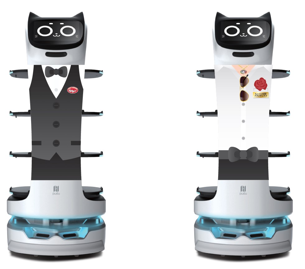 ネコロボ（ネコ型配膳ロボット）がイタリア仕様に