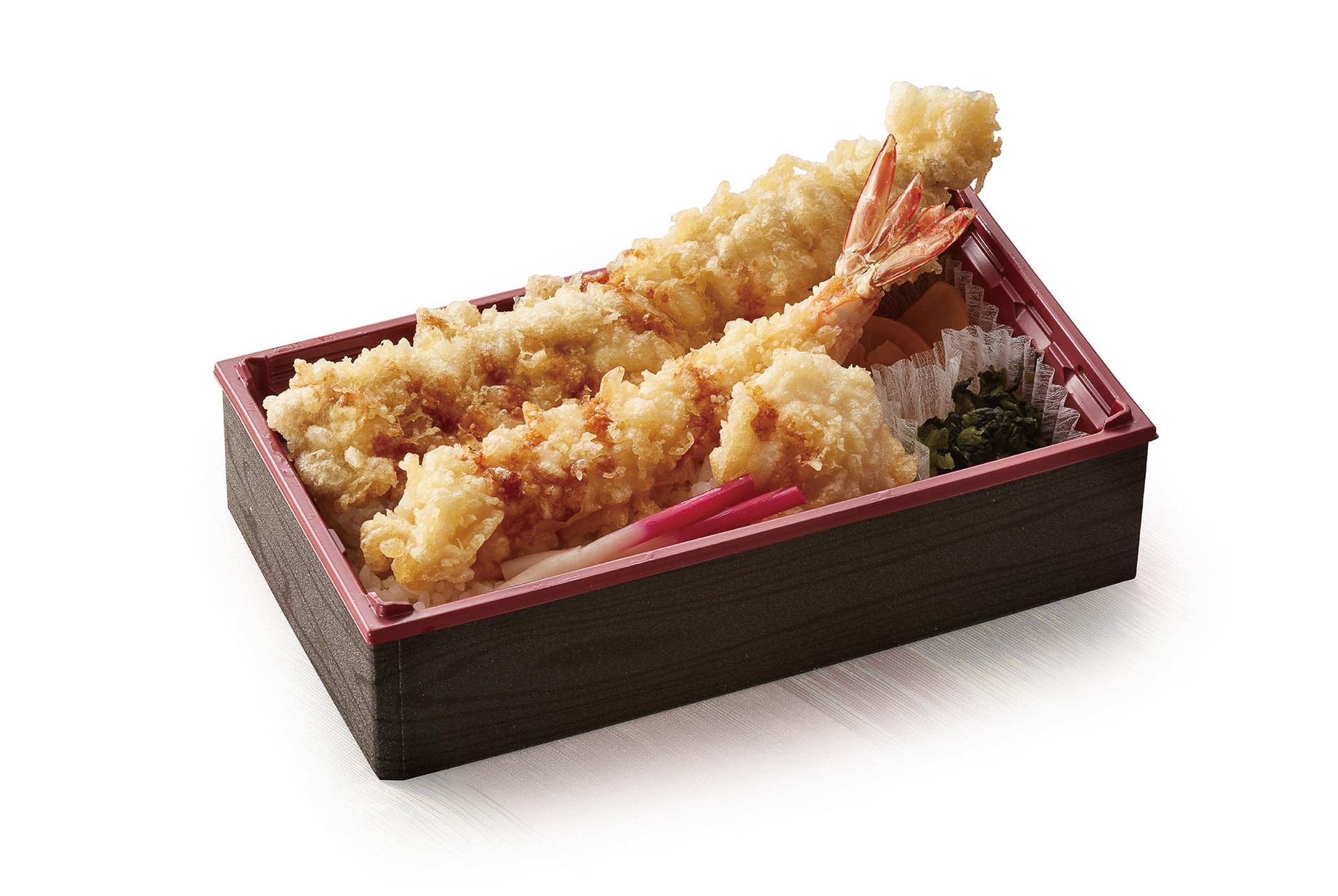 「ご馳走天重弁当（お新香付）」（テイクアウト1280円/デリバリー1730円）