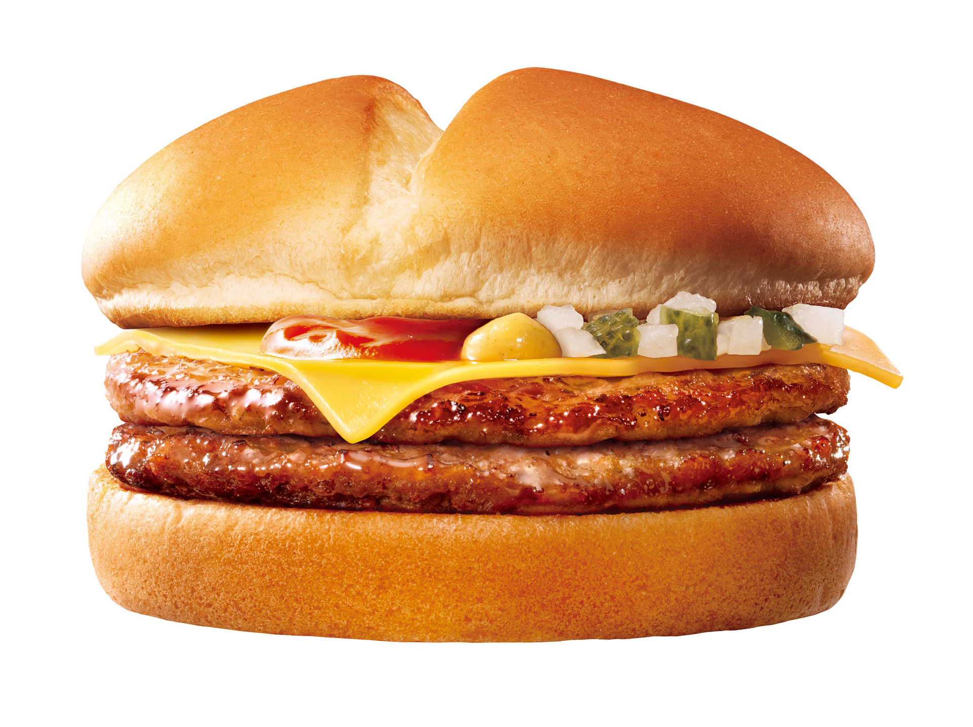 ダブルパティチーズバーガー（340円）