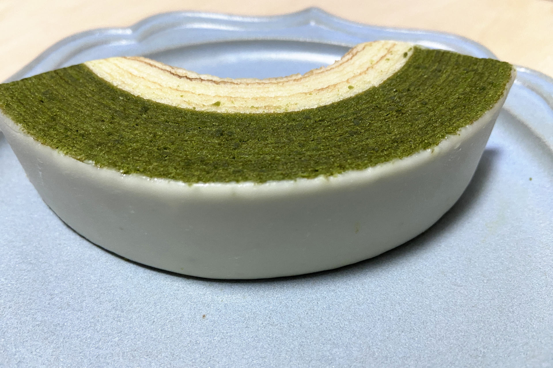 濃い抹茶バウム×ミルクバウム×ホワイトチョココーティング