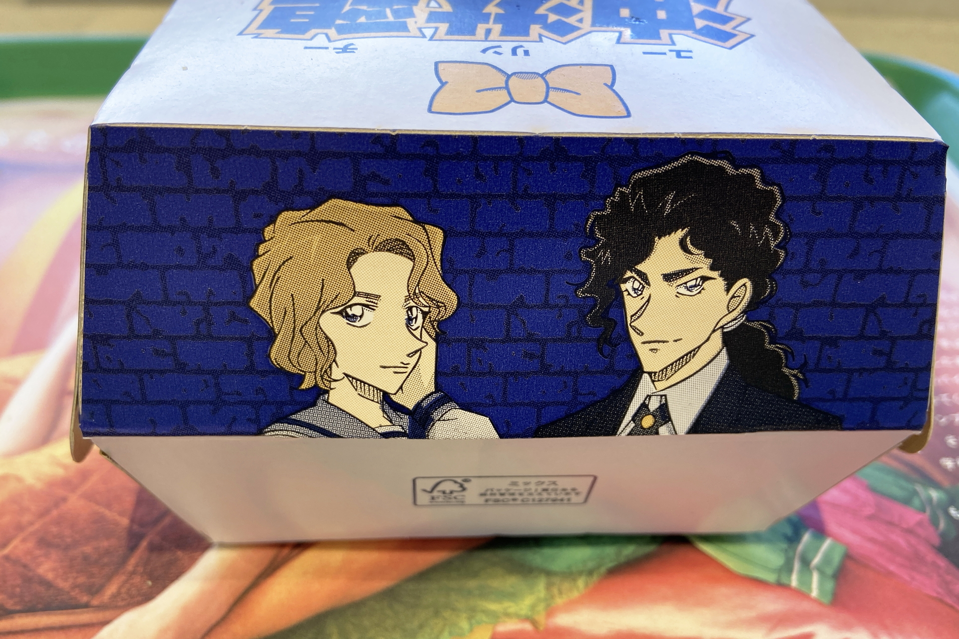 パッケージは数量限定で「名探偵コナン」コラボ。各キャラクターがデザインされている