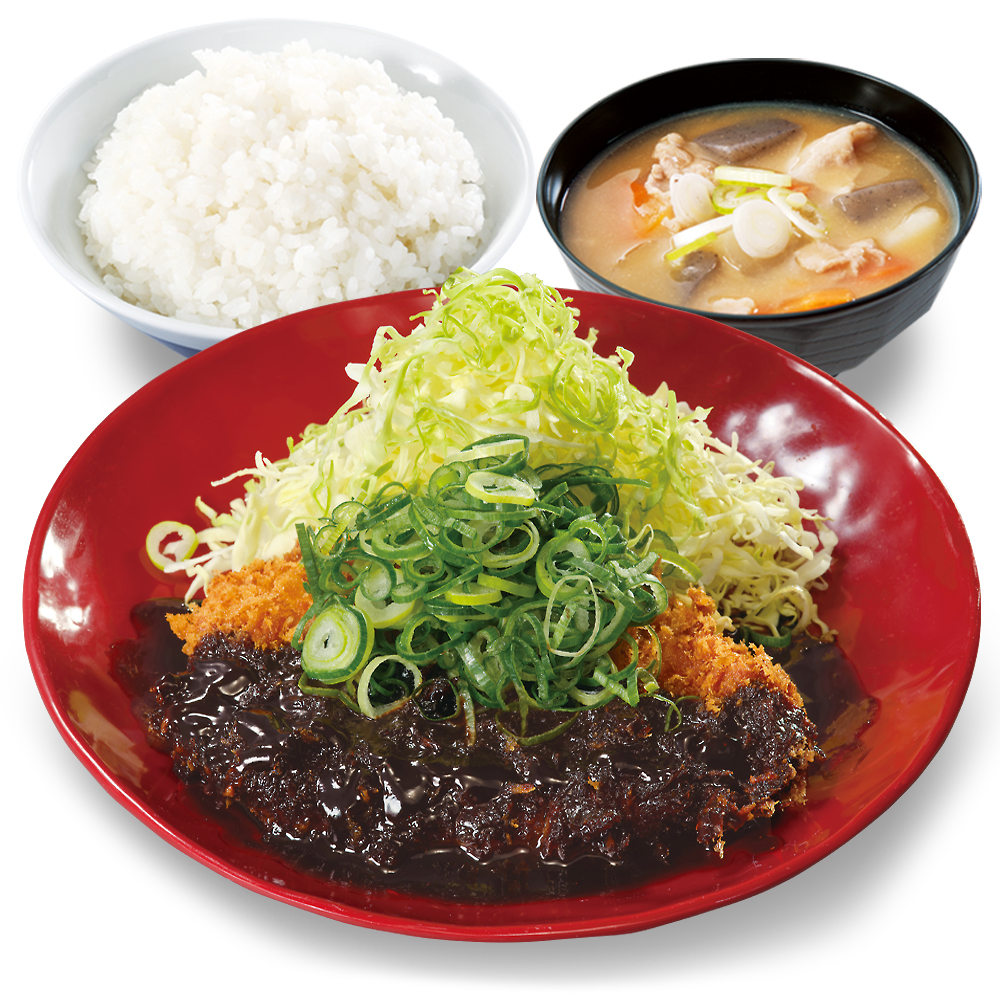 「ねぎ味噌ロースカツ定食」（869円）