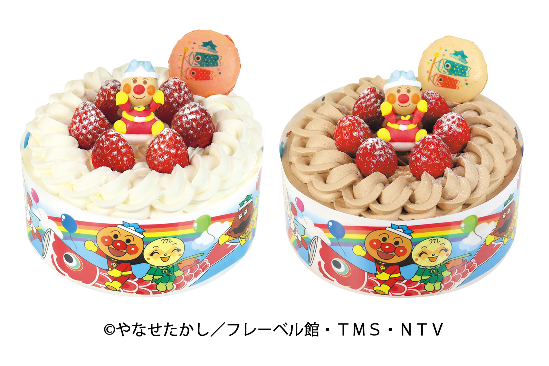 「それいけ！アンパンマン苺のショートケーキ/チョコショートケーキ」（4800円）